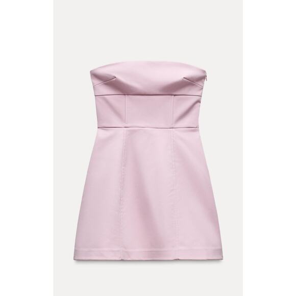 Nwt—Zara - strapless mini bow dress-S - Picture 2 of 7